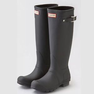 Hunter original tall black matte boots size 10 NEW